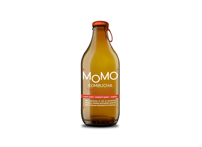 Momo Kombucha Ginger & Lemon (330ml) The Coffee Tree